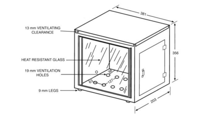 Probador horizontal de la inflamabilidad del vehículo de FMVSS302 SUS304
