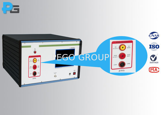Se aplicará la norma IEC 61010-1 en el punto 6.8.3.3 Probador EMC Generador de tensión de impulso con tensión de salida de 12 KV