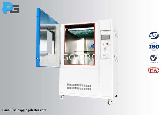 IEC60529 Cámara de ensayo vertical para lluvia con control de pantalla táctil de acero inoxidable SUS304 y PLC para ensayos IPX1 y IPX2