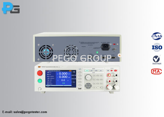 Tester de seguridad automática programable con equipo 4 en 1, pantalla TFT de 7 pulgadas e interfaces PLC para pruebas eléctricas completas